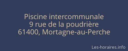 Piscine intercommunale