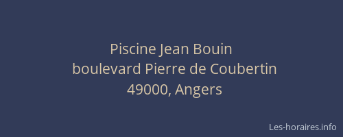 Piscine Jean Bouin