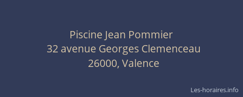 Piscine Jean Pommier