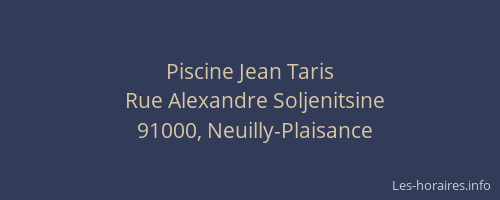 Piscine Jean Taris