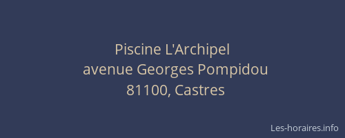 Piscine L'Archipel