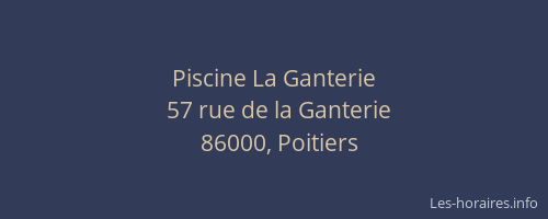 Piscine La Ganterie