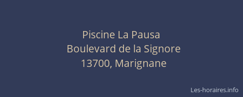 Piscine La Pausa