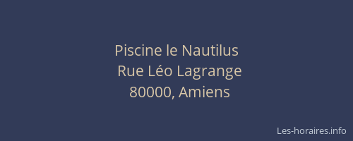 Piscine le Nautilus