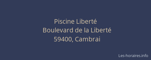 Piscine Liberté