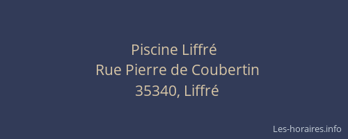 Piscine Liffré