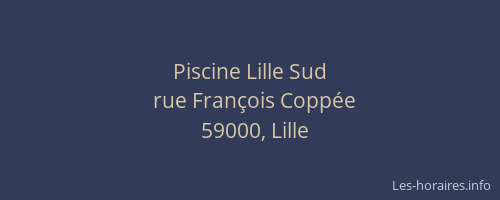 Piscine Lille Sud