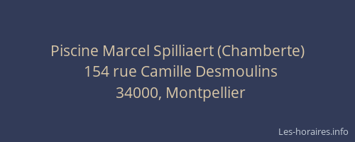 Piscine Marcel Spilliaert (Chamberte)