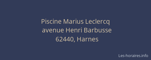Piscine Marius Leclercq