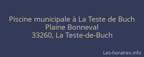 Piscine municipale &agrave; La Teste de Buch