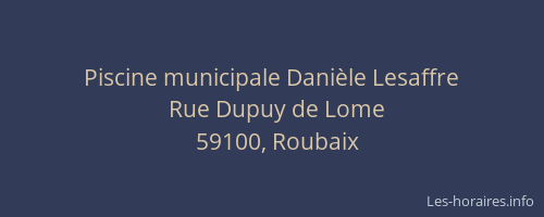 Piscine municipale Danièle Lesaffre