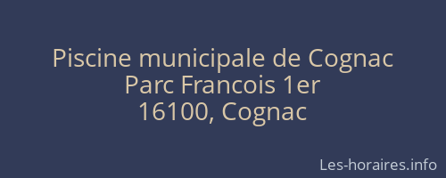 Piscine municipale de Cognac