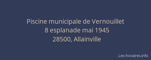 Piscine municipale de Vernouillet
