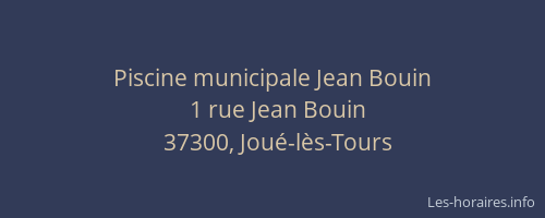 Piscine municipale Jean Bouin