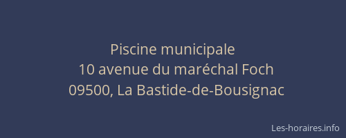Piscine municipale