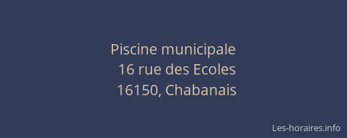 Piscine municipale
