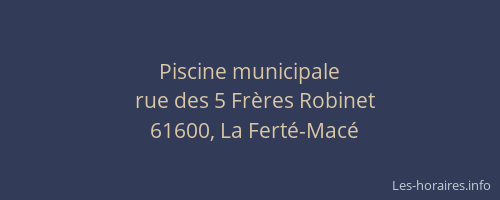 Piscine municipale