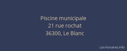 Piscine municipale