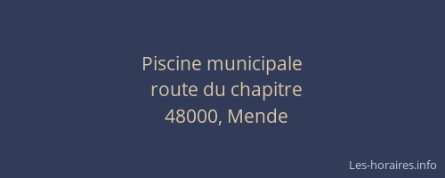 Piscine municipale