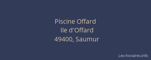 Piscine Offard