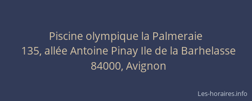 Piscine olympique la Palmeraie