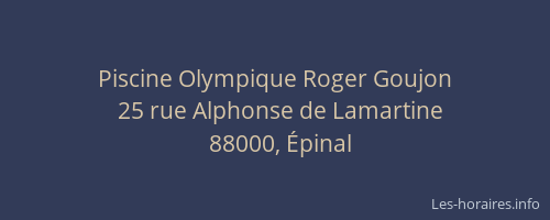 Piscine Olympique Roger Goujon