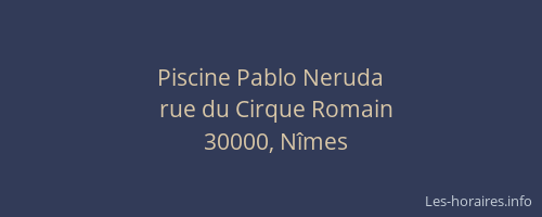 Piscine Pablo Neruda