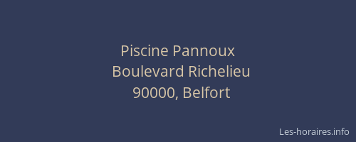 Piscine Pannoux