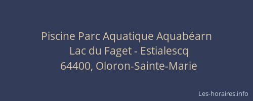 Piscine Parc Aquatique Aquab&eacute;arn