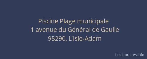 Piscine Plage municipale