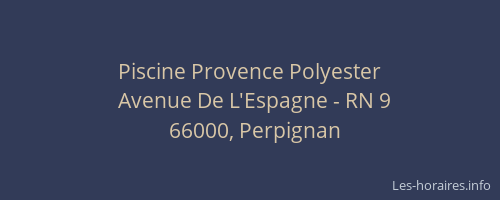 Piscine Provence Polyester