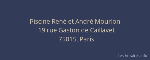 Piscine René et André Mourlon