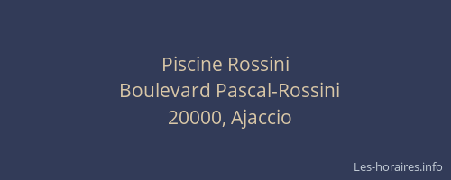 Piscine Rossini