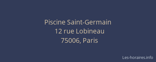 Piscine Saint-Germain