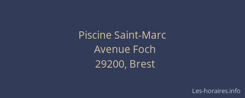 Piscine Saint-Marc