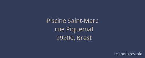 Piscine Saint-Marc