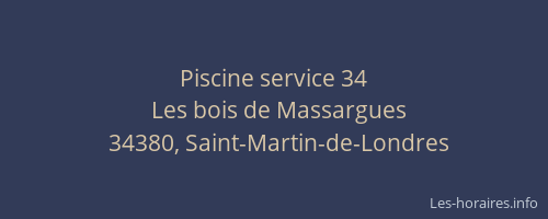 Piscine service 34