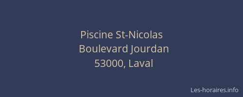 Piscine St-Nicolas