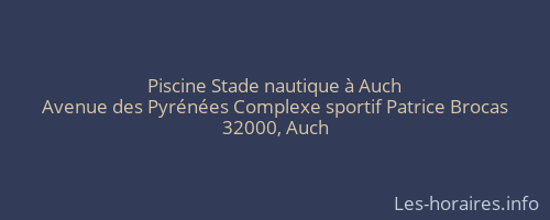 Piscine Stade nautique à Auch