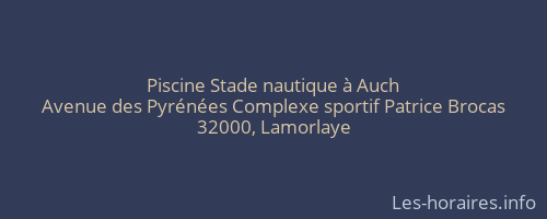 Piscine Stade nautique &agrave; Auch