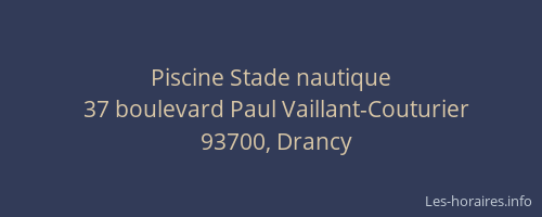 Piscine Stade nautique