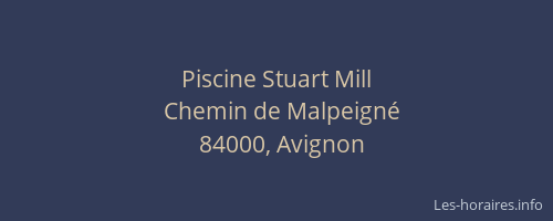 Piscine Stuart Mill