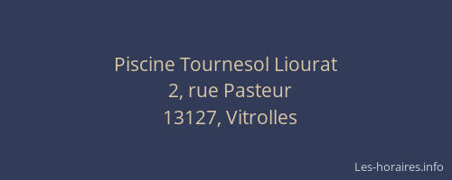 Piscine Tournesol Liourat
