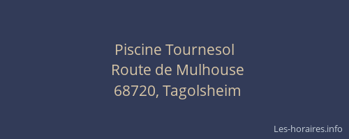 Piscine Tournesol