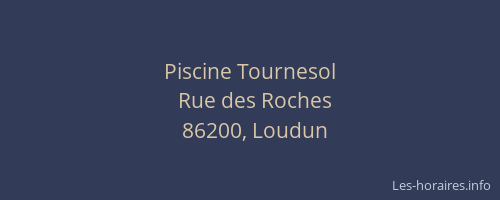 Piscine Tournesol