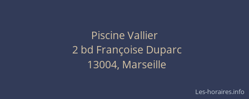 Piscine Vallier