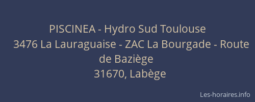 PISCINEA - Hydro Sud Toulouse