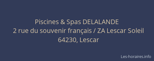 Piscines & Spas DELALANDE