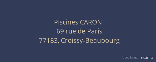 Piscines CARON