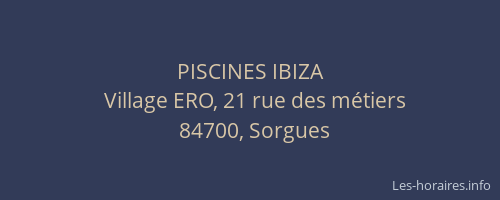 PISCINES IBIZA